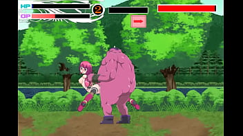 Pretty young woman 18yo in sex with monster man in hentai gameplay xxx