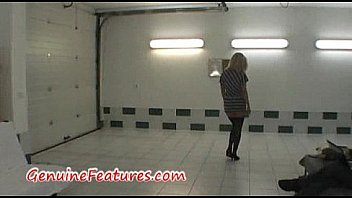Real czech blonde does tempting striptease