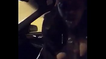Black teen deepthroating big dick in car