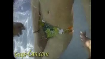 Sexy Teeny Ash Groped in the Pool - Grope-Cam.com