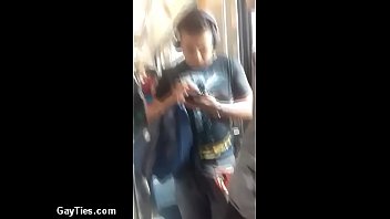 guys suck dick on a train in public