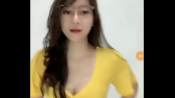 Cute girl dances sexy on live stream