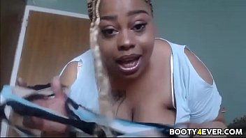 Ebony BBW teasing