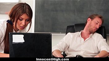 Innocent High - Brunette Schoolgirl (Jojo Kiss) Punish By Teacher