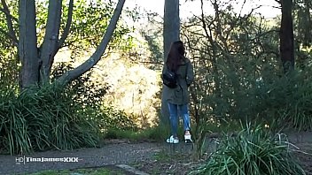 RISKY OUTDOORS PISS FUN IN LOCAL PARK BY HOT BROWN SKINNED ASIAN TINA