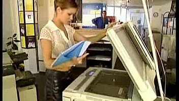 Slut Fucked On A Copy Machine!