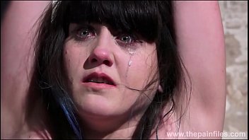 Degrading enslaved maso bitch Louise in bound punishments and rough bdsm of kinky slut in pain