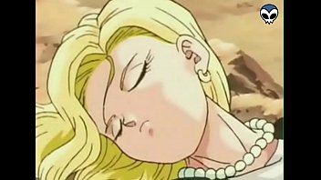 Dragon Ball Z - Krillin Gives Android 18 a Thick Facial