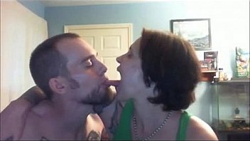 A romantic wife's tongue sucked by her boyfriend