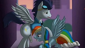 Soarin cums in Rainbow Dashes mouth (My Little Pony)