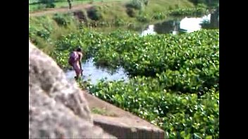 odisha village lady bathing outside.non nude