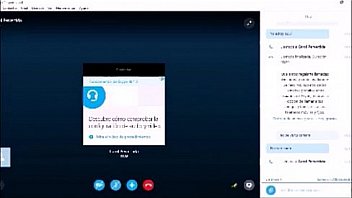 Una muestra a un chico del twitter por skype
